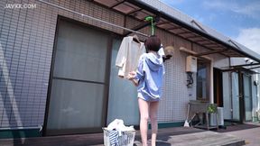 Yukine Nagasaki teases her city nephew in just a hoodie, no panties or bra
