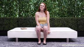 ”Introverted ginger loves fucking on camera during casting”