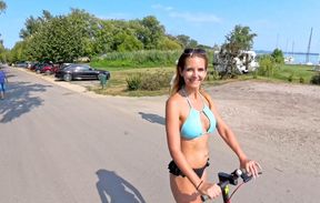 CumScooterWalk at Lake Balaton. Something new, something intresting, something fresh! Just for you! :D