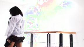 ”Carina fingers her twat in solo session”