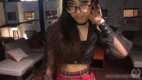 rome major fucks that slim goth nympho! sexy eva yi milks him!