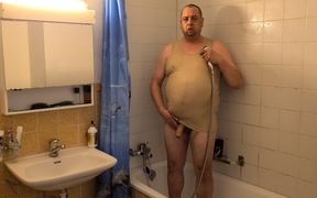 Lustful Water Play with a Tank Top on