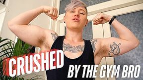 Alpha FtM Gym Bro Crushes and Humiliates You with Muscle Worship and Strapon Sex POV roleplay