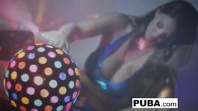 Sexy big boobed disco ball babe Alison Tyler