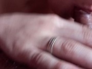 Silly 18yo stepsis licks cum from my tiny dick!