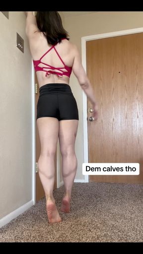 These Are My Calves, as Well as My Back:)