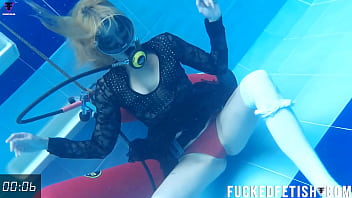 Horny Ashlee Rose slut dress scuba underwater 747 Release week 50