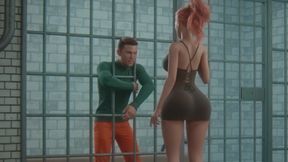 Tall Cheating Wife Would Do Anything to Save her Husband from the Jail (3D Anime)