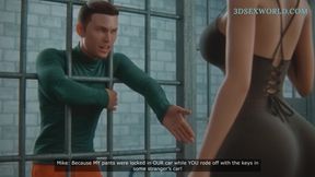 Tall Cheating Wife Would Do Anything to Save her Husband from the Jail (3D Anime)
