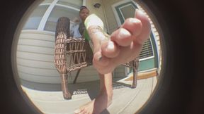 Creepy Neighbor Spying On My Feet