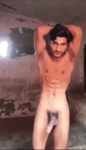 Indian twink plays in dirty place