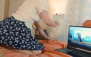 Estie kay, watching anime with step sister. what could go wrong?