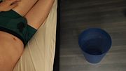 Stuck in bed pee desperation