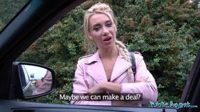 Public Sex - betrügerische Creampie für Freundin in Not