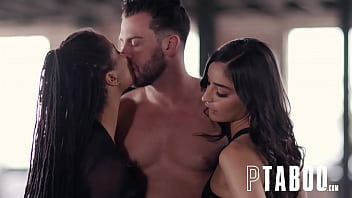 Amateur Emily in hot threesome with hardsex