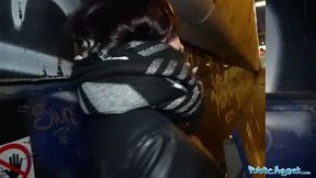 Public Agent Hot Czech car fuck after public blowjob makes agents cock hard