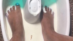 foot worship - Tiny Human Bathing in Her Divinity, femdom, giantess, foot fetish 1080