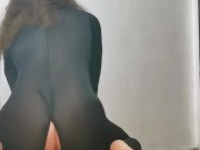 Slutty ass squirts all over the floor