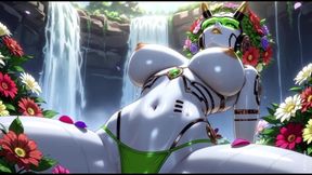 95 My Floral Girlfriend Doing Sexy Pose (ai Animation)