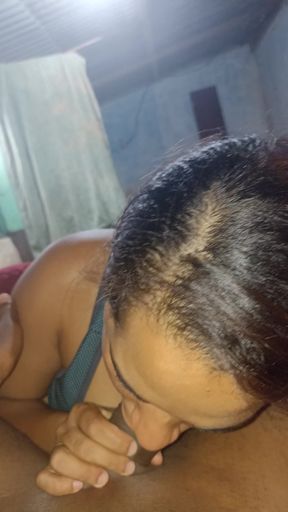 My wife giving blowjob