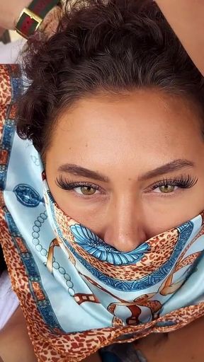 Worshipping Goddess Kylie with Silk and Satin Scarfs From Feet to Ass HD