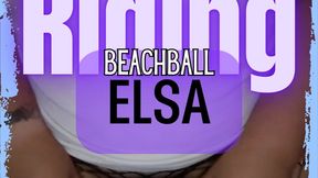 Warming Beach Ball Elsa's heart.