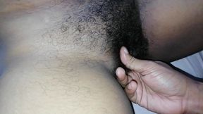 Asian College Teacher with Beautiful Brown Skin Gives Hand Massage to Her Vagina