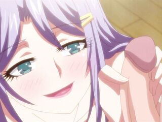Cute Anime Beauty With Purple Hair And Big Breasts Gets Fucked [UNCENSORED]
