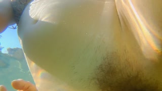 Underwater Quick SEX at PUBLIC BEACH
