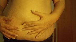 Stepmom Style: My Natural Pot Belly Without Filter Real Body Close-Up