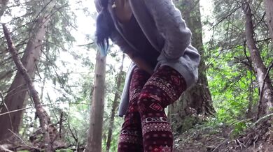 Nerdy faery in public panty wreck with her own pee