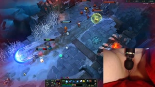 OMG! Playing with my vibrator on the highest setting! League of Legends #9 Luna