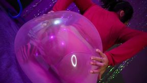 Inflate and riding deflation Pink Wubble Ball - Round 1 - Bunny Looner [LOWRES]