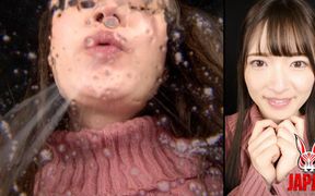 Mei Kamisaka Licks Your Face - Mouth Fetish - Japanese Saliva