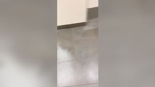Peeing inside work toilet