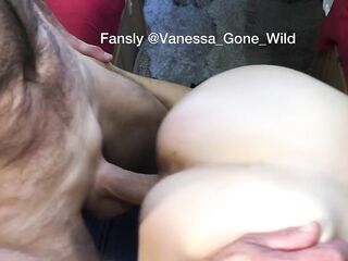 That guy drilled me doggy and discharged his cum all over my booty!