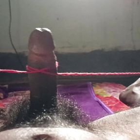 Rony Jain Masturbation. Handsfree ejaculation. Red Rope. Big dick masturbation video. dancing dick