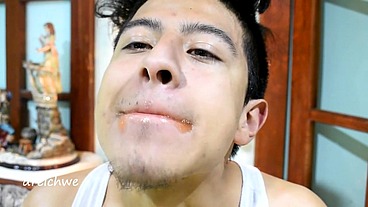 All the orange lipstick