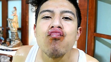 All the orange lipstick