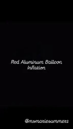Metallic Red Balloon Inflation