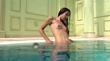 Hottest petite small tits teen Irina Russaka underwater