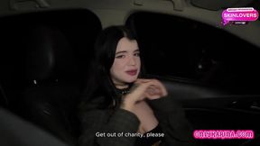 Alt girl's wet holes stretched by taxi driver's big cock after party