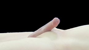 trans girl small dick extreme closeup masturbation