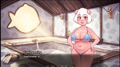 My Pig Princess 0.8 [ SEX POSITIVE Hentai Game ] Ep.41 PUBLIC bath ORGY !