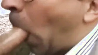 Mature Daddies Exchange Blowjobs in the Great Outdoors