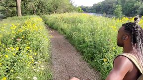 Kenniejai Walks Around Naked Outside and Gets Caught