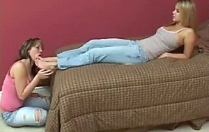 Ashlynn brooke has her feet worshipped