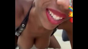 Skinny Colombian babe opens her fat ass for a tasty treat