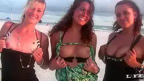 Chicks Flashing on Vacation Treasure Island Florida