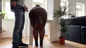 Surprise home invasion turns into a big tit MILF's wet pussy drilling